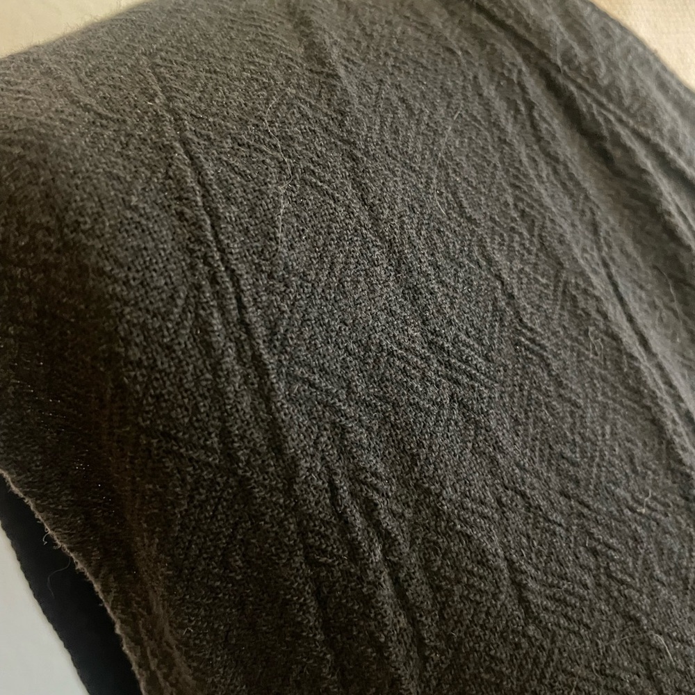 Esby Black Textured Cotton Tunic Dress - Picture 5 of 7